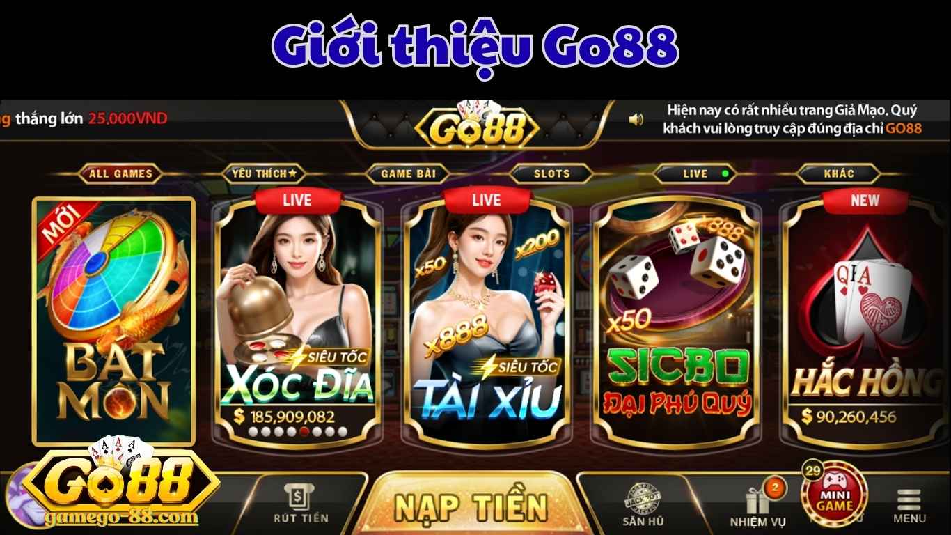 Giới thiệu Go88 với những thông tin nổi bật